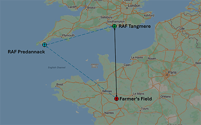 Map of RAF Tangmere